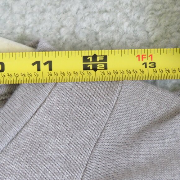 Jun & Ivy XS Light Gray Knit Flutter Sleeve Pocket Top Tee Shirt - Style# 4456 - Picture 7 of 14